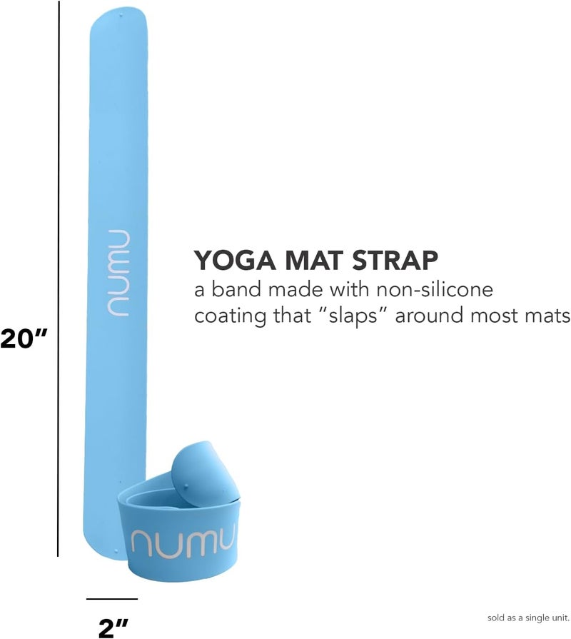 Numu Store Yoga Mat Strap Slap Band - Easy Snap On to Keep Exercise Mat Tightly Rolled and Secured for Yoga Mat Storage and Travel - Image 2